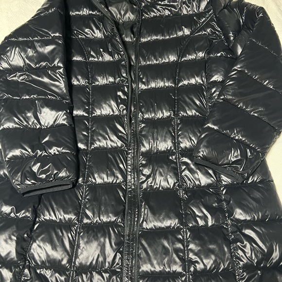 Aventura Jackets & Blazers - Aventura Women's Glossy Charcoal Puffer Coat